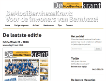 Tablet Screenshot of demooibernhezekrant.nl